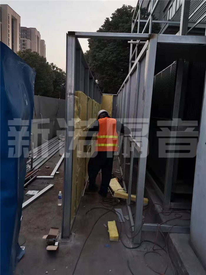 冷卻塔降噪現(xiàn)場施工照片